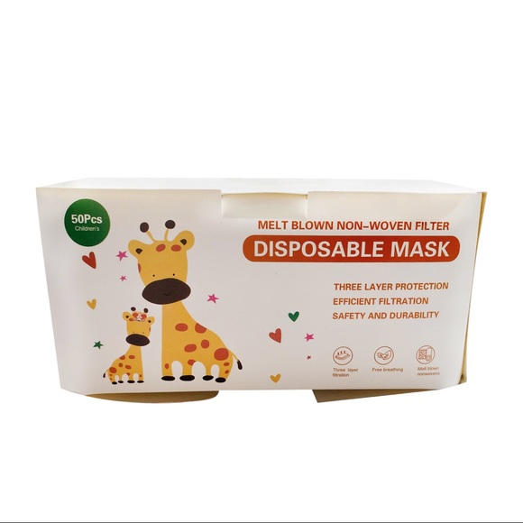 Kids Black Disposable Face Masks - Picture 5 of 5